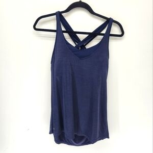 Athleta Tank Top Womens Small Blue Striped